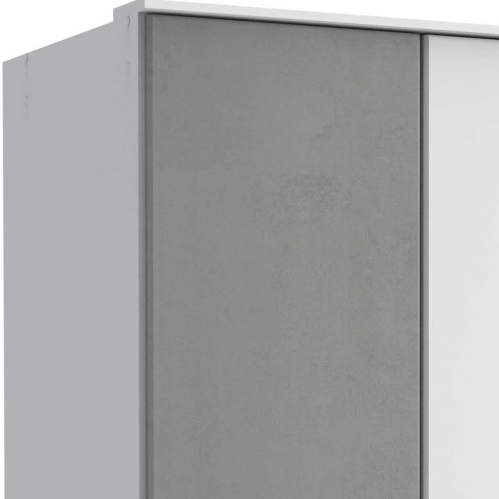 Wohnen Graue Möbel|Weiße Möbel*Schlafzimmerkleiderschrank im Modernen Wohnstil - Karimos