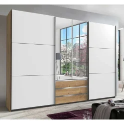 Wohnen Kleiderschränke|Kleiderschränke*Schlafzimmerkleiderschrank 4-türig & 3 Schubladen - Stufania