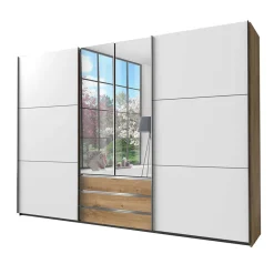 Wohnen Kleiderschränke|Kleiderschränke*Schlafzimmerkleiderschrank 4-türig & 3 Schubladen - Stufania