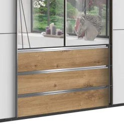 Wohnen Kleiderschränke|Kleiderschränke*Schlafzimmerkleiderschrank 4-türig & 3 Schubladen - Stufania