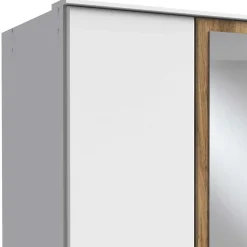 Wohnen Kleiderschränke|Kleiderschränke*Schlafzimmerkleiderschrank mit Spiegel in Weiß - Calassina