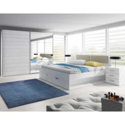 Wohnen Schlafzimmermöbel in Weiß Esche Dekor - Pruducia (vierteilig)