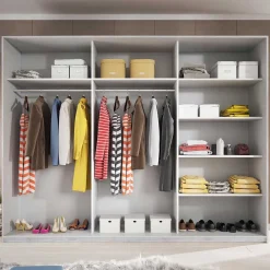 Wohnen Schlafzimmermöbel in Weiß Esche Dekor - Pruducia (vierteilig)