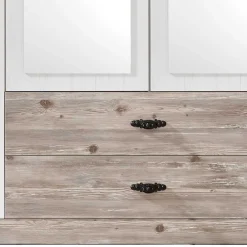 Wohnen Schlafzimmer Komplett*Schlafzimmermöbel mit Bett 140x200 - Nedita (vierteilig)