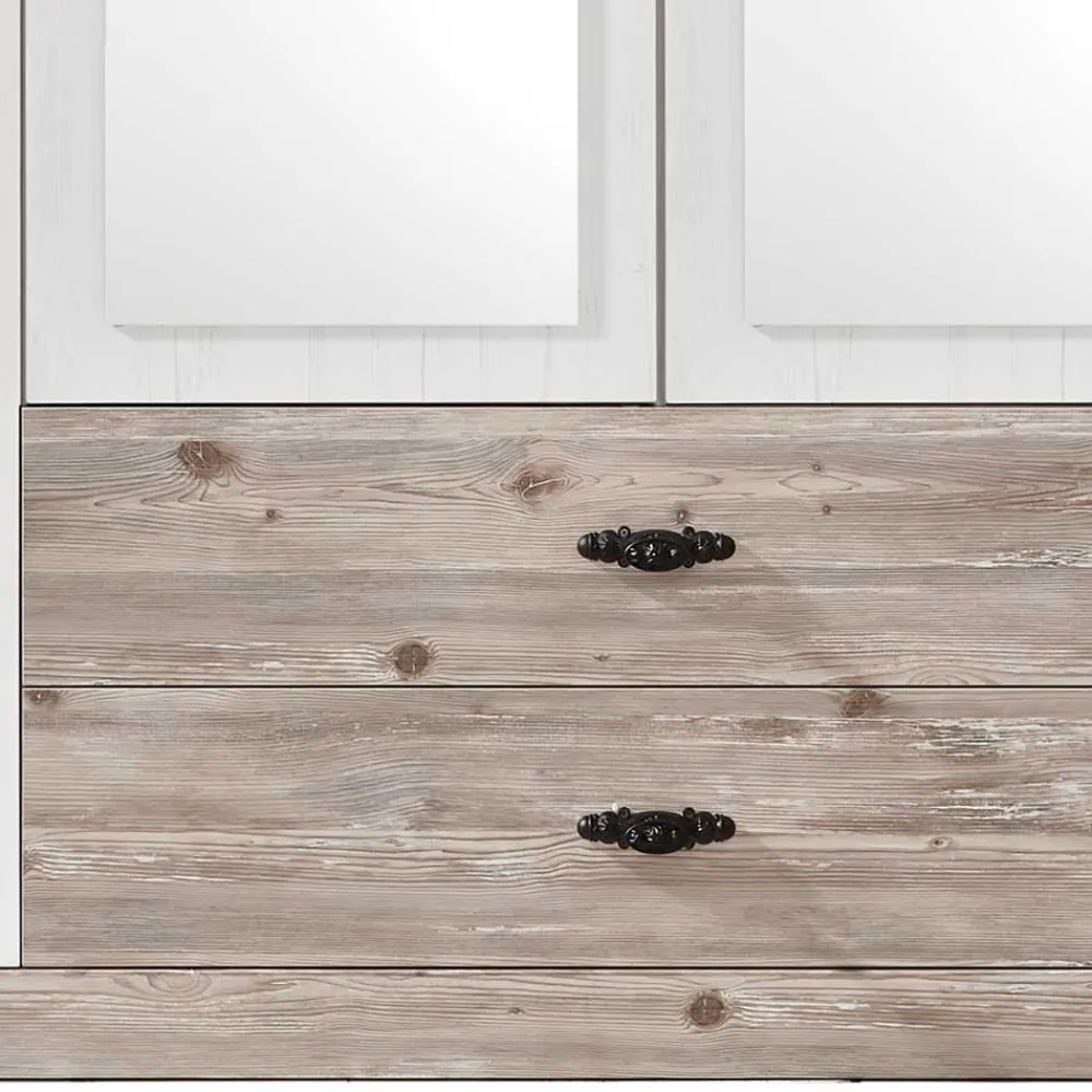 Wohnen Schlafzimmer Komplett*Schlafzimmermöbel mit Bett 140x200 - Nedita (vierteilig)