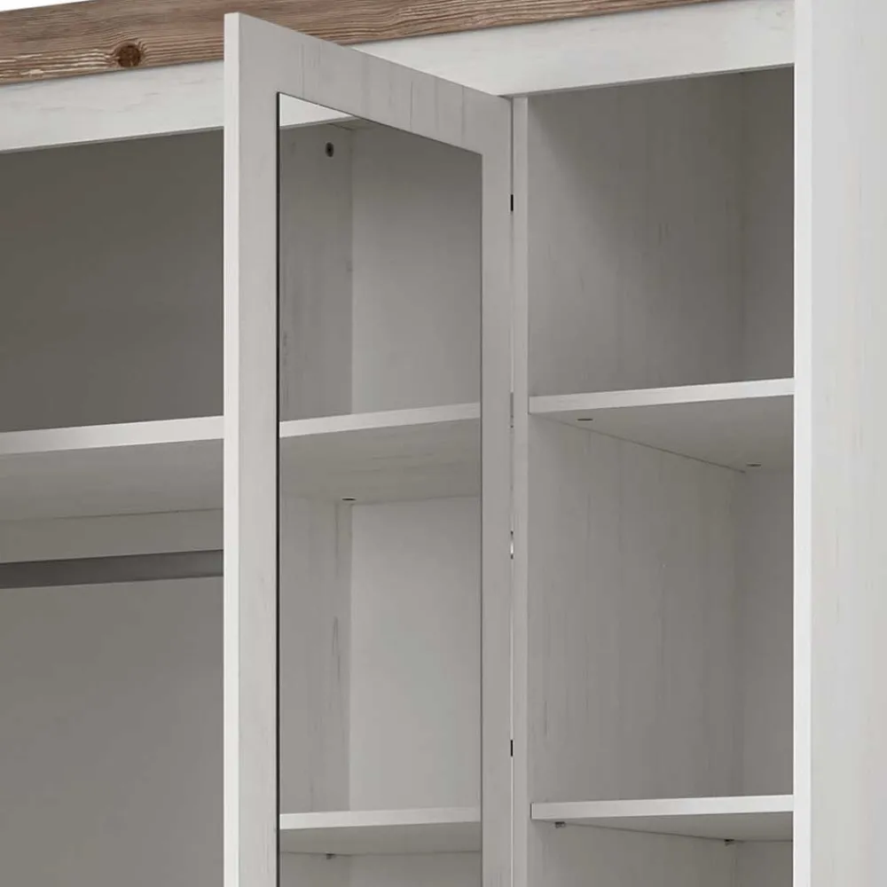 Wohnen Schlafzimmer Komplett*Schlafzimmermöbel mit Bett 140x200 - Nedita (vierteilig)