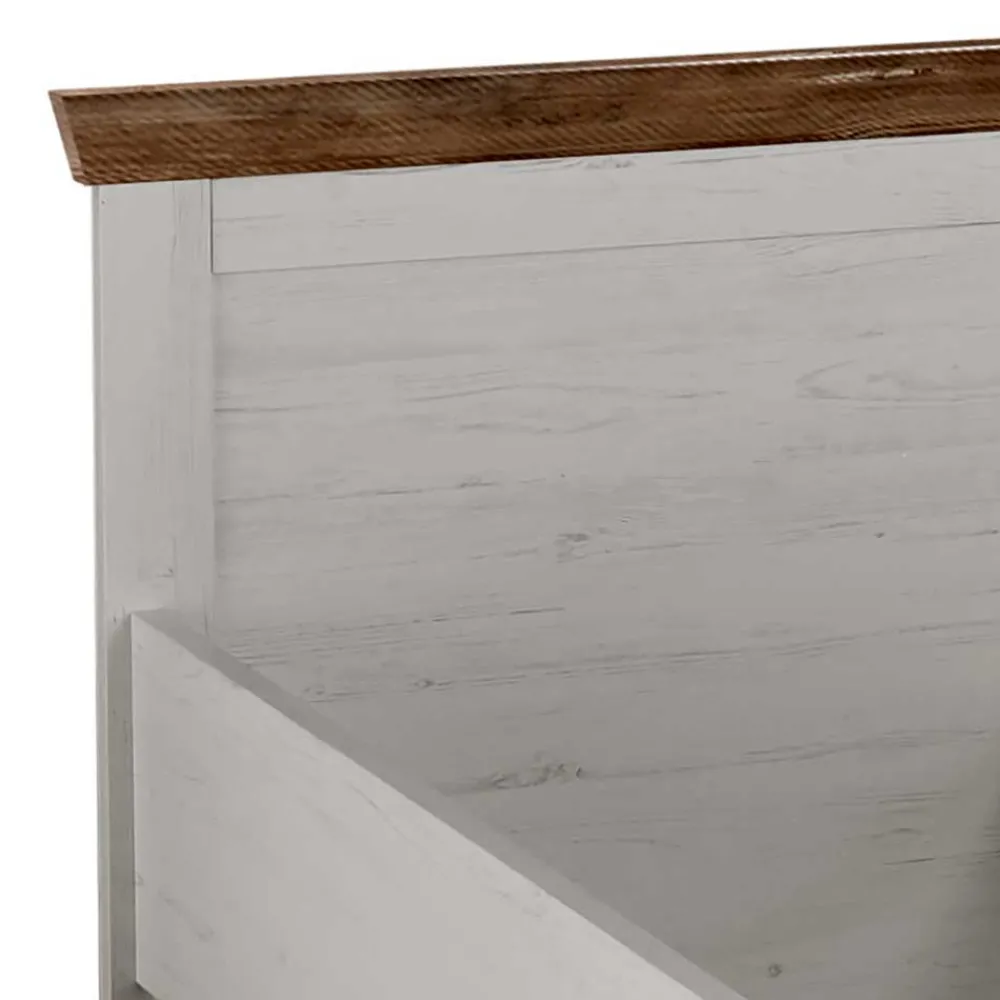 Wohnen Schlafzimmer Komplett*Schlafzimmermöbel mit Bett 140x200 - Nedita (vierteilig)