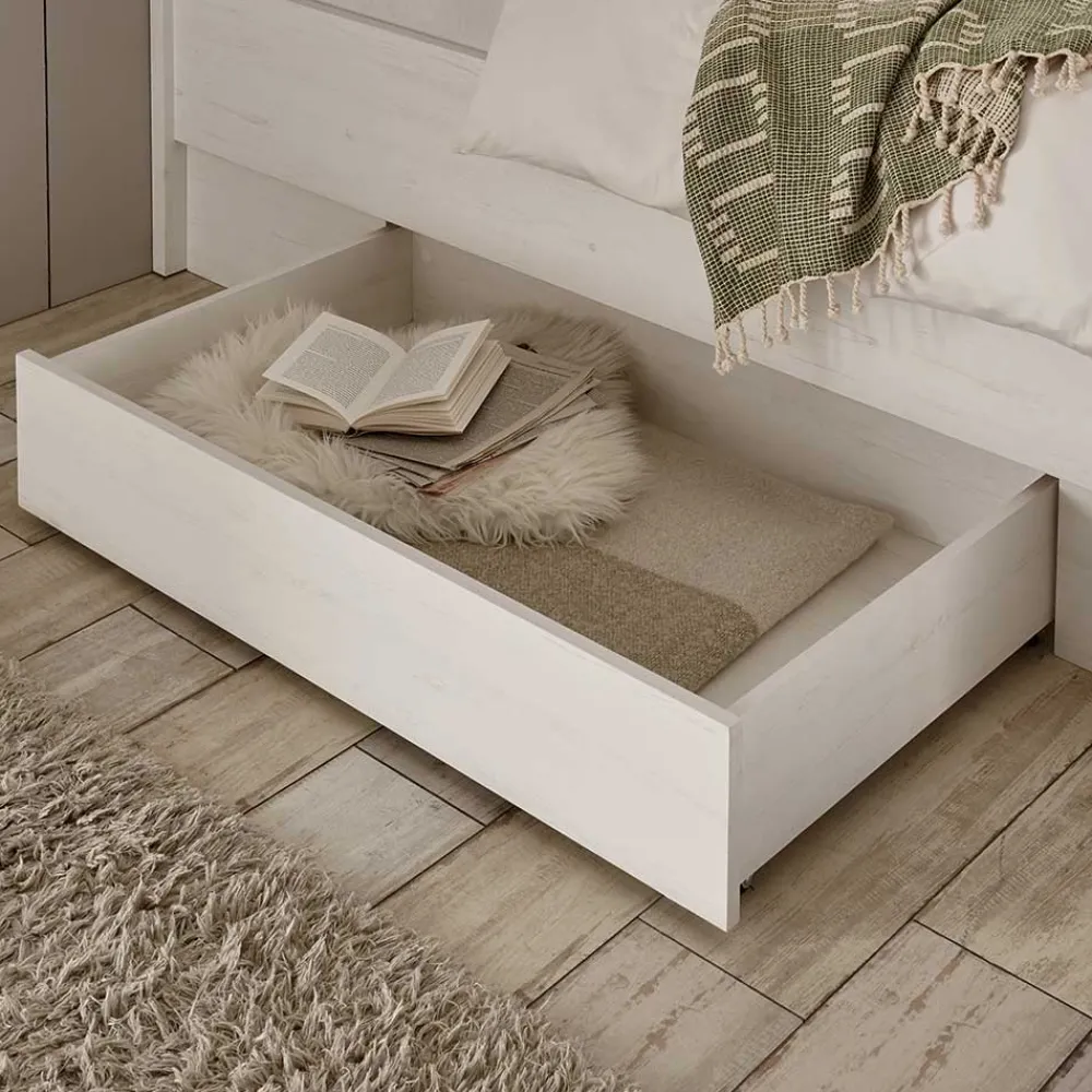 Wohnen Schlafzimmer Komplett*Schlafzimmermöbel mit Bett 140x200 - Nedita (vierteilig)