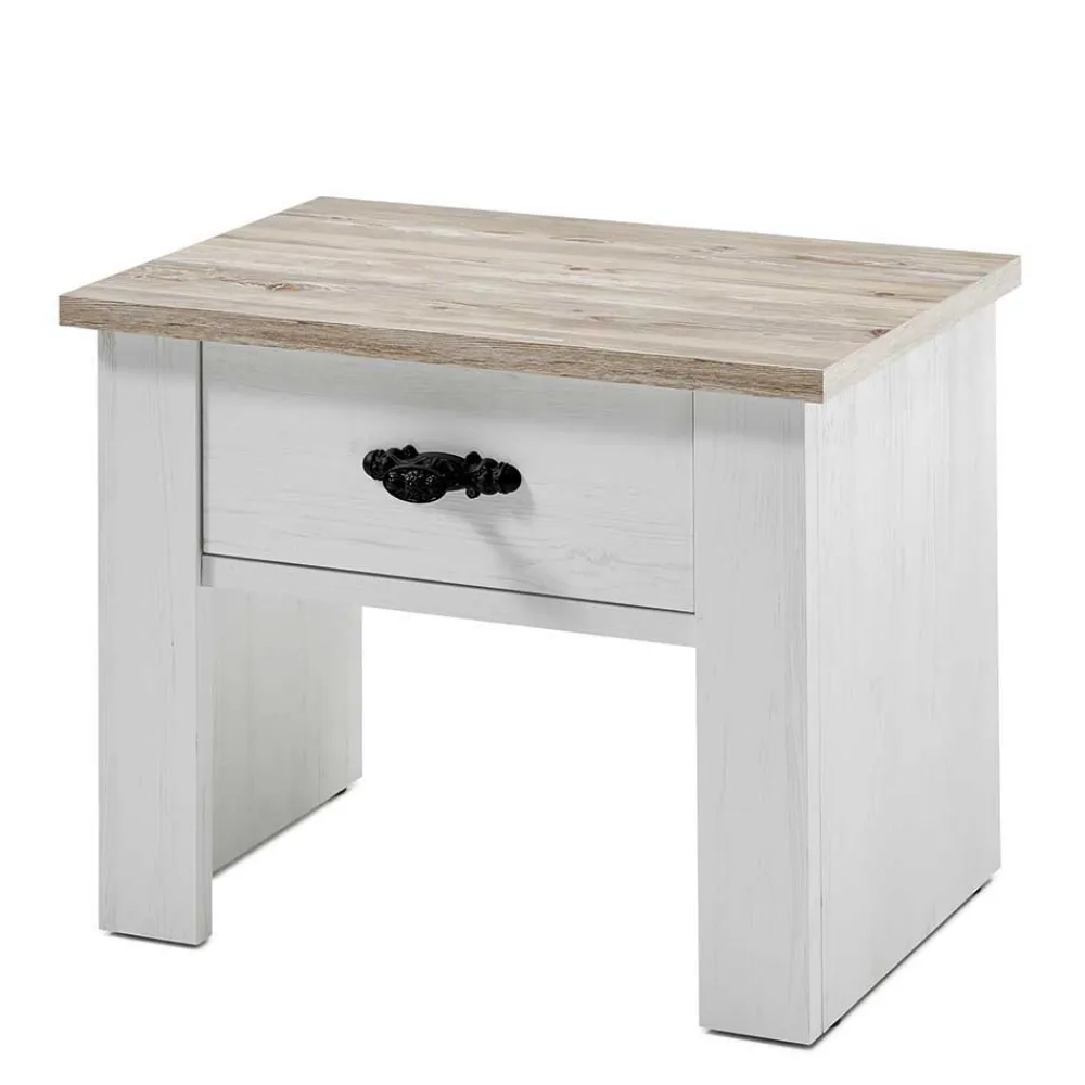 Wohnen Schlafzimmer Komplett*Schlafzimmermöbel mit Bett 140x200 - Nedita (vierteilig)