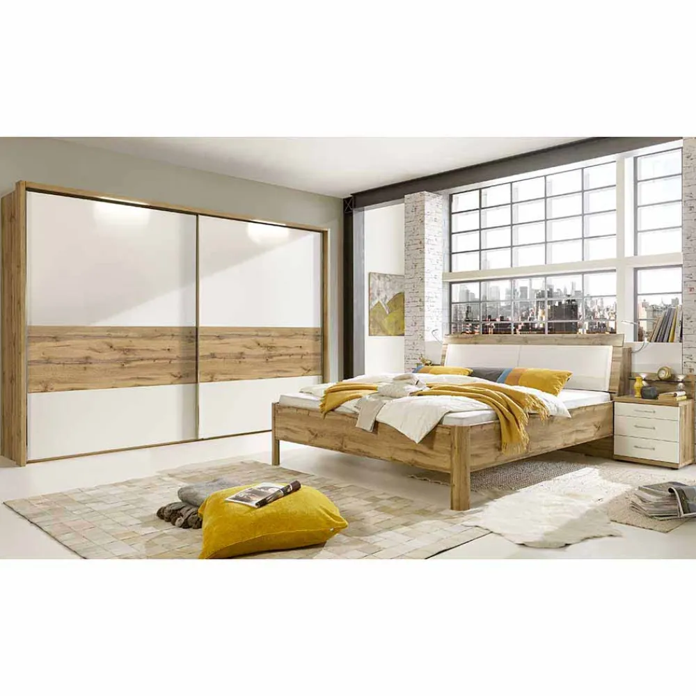 Wohnen Schlafzimmermöbel Neriman mit Stauraumbett (vierteilig)