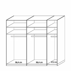 Wohnen Schlafzimmermöbel Neriman mit Stauraumbett (vierteilig)