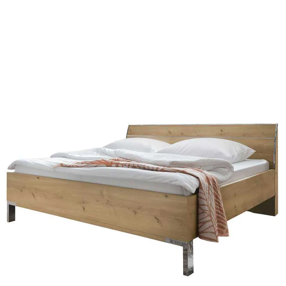 Wohnen Schlafzimmer Komplett*Schlafzimmermöbel Set in Beige - Lesegano (vierteilig)