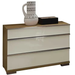 Wohnen Schlafzimmer Komplett*Schlafzimmermöbel Set in Beige - Lesegano (vierteilig)