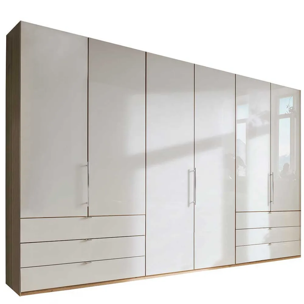 Wohnen Schlafzimmer Komplett*Schlafzimmermöbel Set in Beige - Lesegano (vierteilig)