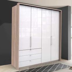 Wohnen Jugendzimmerschränke*Schlafzimmerschrank 200cm breit in modernem Design - Bosays