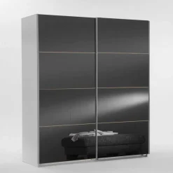 Wohnen Jugendzimmerschränke*Schlafzimmerschrank Cotton mit Glasfront