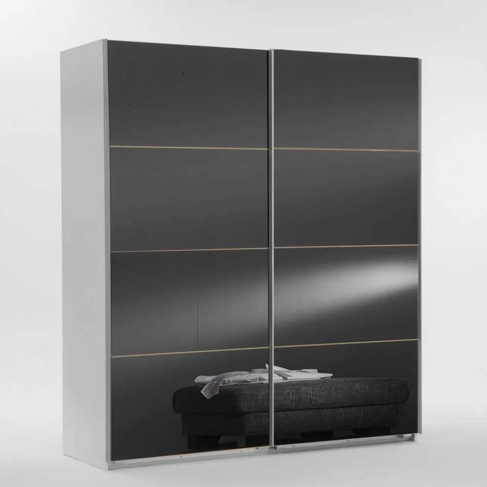 Wohnen Jugendzimmerschränke*Schlafzimmerschrank Cotton mit Glasfront