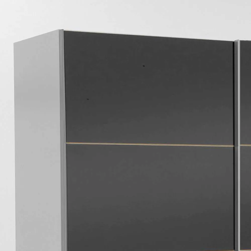 Wohnen Jugendzimmerschränke*Schlafzimmerschrank Cotton mit Glasfront