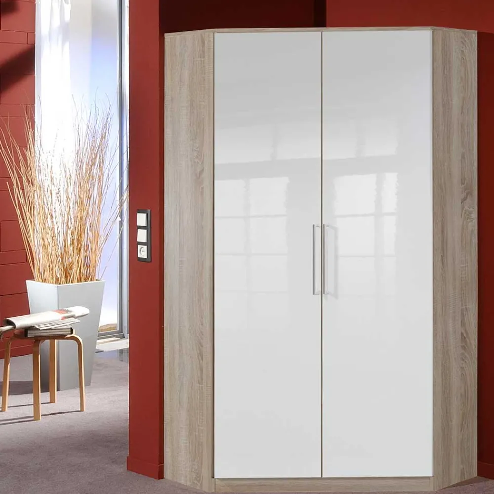 Wohnen Jugendzimmerschränke*Schlafzimmerschrank für die Ecke 2-türig - Fabricus