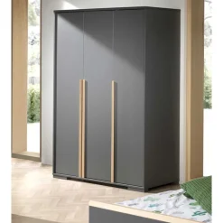 Wohnen Jugendzimmerschränke*Schlafzimmerschrank in Anthrazit mit Buche - Navlius