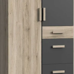 Wohnen Jugendzimmerschränke|Schränke*Schlafzimmerschrank in Dekor Eiche San Remo - Jilamenda