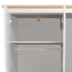 Wohnen Schlafzimmerschrank in Grau & Eichefarben - Poliesti