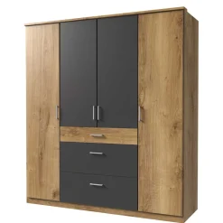 Wohnen Jugendzimmerschränke*Schlafzimmerschrank in Plankeneiche Dekor - Leviza