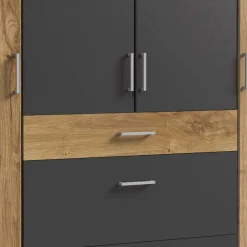 Wohnen Jugendzimmerschränke*Schlafzimmerschrank in Plankeneiche Dekor - Leviza