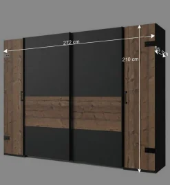 Wohnen Kleiderschränke|Kleiderschränke*Schlafzimmerschrank in Tanne Holzdekor - Ardila