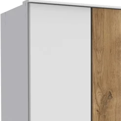 Wohnen Jugendzimmerschränke|Kleiderschränke*Schlafzimmerschrank in Weiß & Plankeneiche Dekor - Calassina I