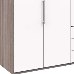 Wohnen Weiße Möbel|Jugendzimmerschränke*Schlafzimmerschrank 2m mit 3 Schubladen - Tivierto