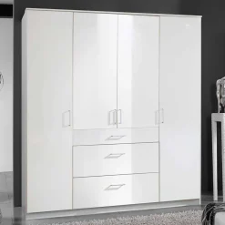 Wohnen Jugendzimmerschränke*Schlafzimmerschrank mit Hochglanzfront in Weiß - Venture