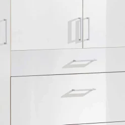 Wohnen Jugendzimmerschränke*Schlafzimmerschrank mit Hochglanzfront in Weiß - Venture