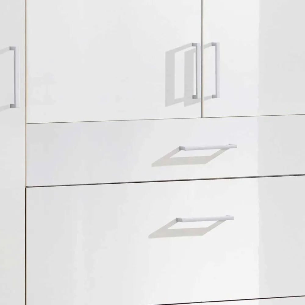 Wohnen Jugendzimmerschränke*Schlafzimmerschrank mit Hochglanzfront in Weiß - Venture