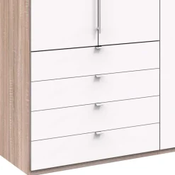 Wohnen Kleiderschränke|Kleiderschränke*Schlafzimmerschrank mit vier Schubladen Soft Close - Vaclyn