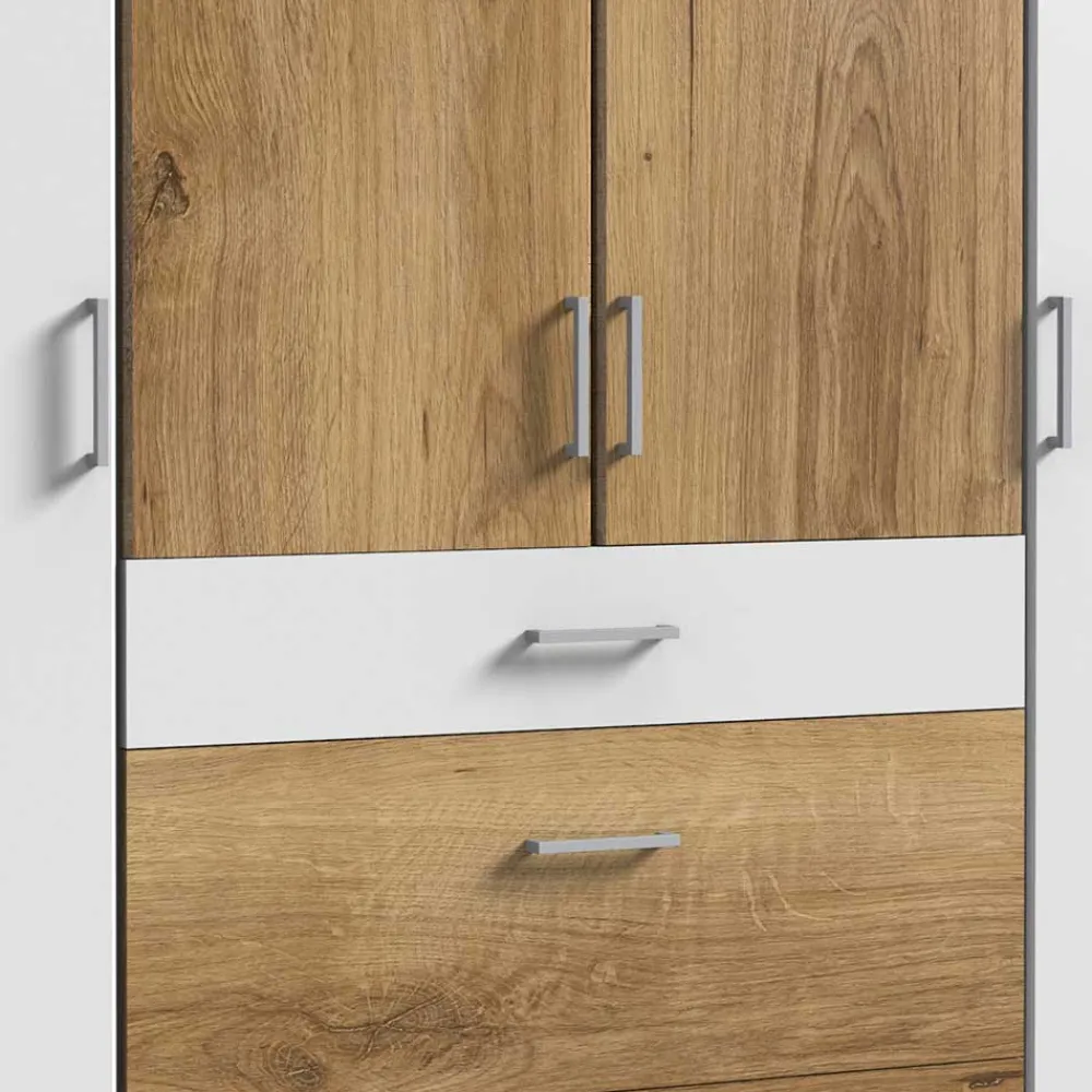 Wohnen Schlafzimmerschrank 4-türig & drei Schubladen - Calassina
