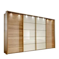 Wohnen Weiße Möbel|Naturholzmöbel*Schlafzimmerschrank Waruna mit Schiebetüren