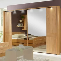 Wohnen Schlafzimmer-Set Bordeaux aus Erle (vierteilig)