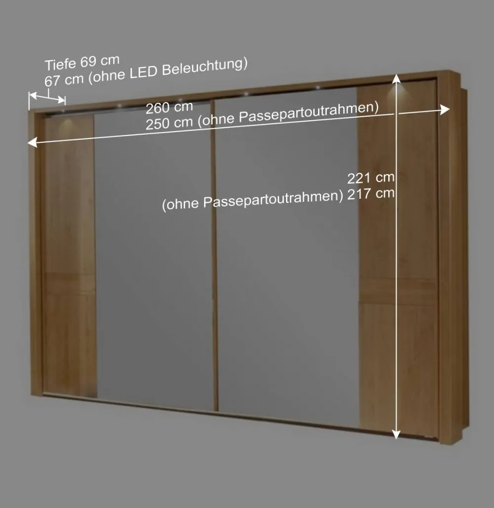 Wohnen Schlafzimmer-Set Bordeaux aus Erle (vierteilig)