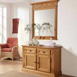 Wohnen Spiegel|Flurspiegel*Schlafzimmerspiegel Terezza aus Fichte Massivholz