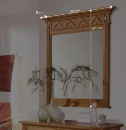 Wohnen Spiegel|Flurspiegel*Schlafzimmerspiegel Terezza aus Fichte Massivholz