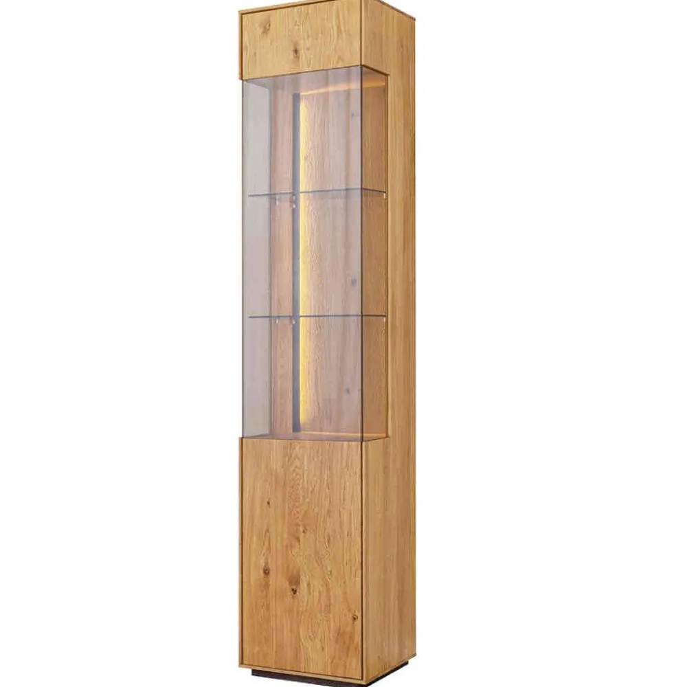 Wohnen Esszimmer-Vitrinen*Schlanke Vitrine mit LED Beleuchtung - Cocondar