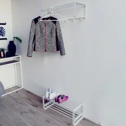 Wohnen Schlichte Garderoben-Möbel in Weiß - Torosma (zweiteilig)