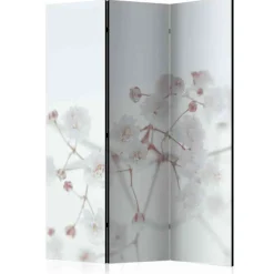 Wohnen Paravents*Schlichter Foto-Paravent mit weißen Blüten - Newok