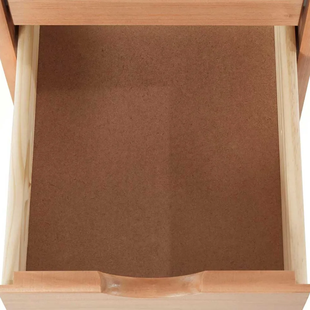 Wohnen Schmale Kiefernholz Kommode mit sechs Schubladen - Calpano