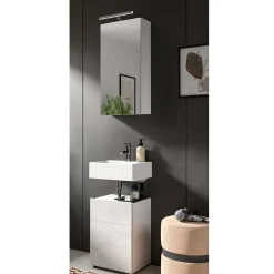 Wohnen Schmale Waschplatz Kombi 38 cm breit - Vitablos (zweiteilig)