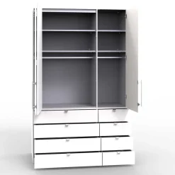 Wohnen Jugendzimmerschränke*Schmaler Kleiderschrank mit acht Schubladen - Zayun