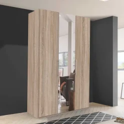 Wohnen Schmaler Schlafzimmer-Schrank mit Spiegel - Zayun