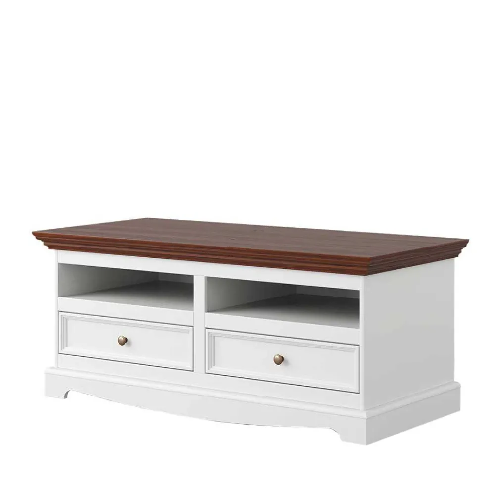 Wohnen Schmales Landhaus TV Board mit 111 cm Breite - Manipur