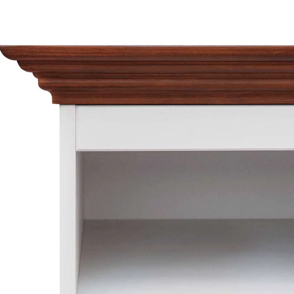 Wohnen Schmales Landhaus TV Board mit 111 cm Breite - Manipur